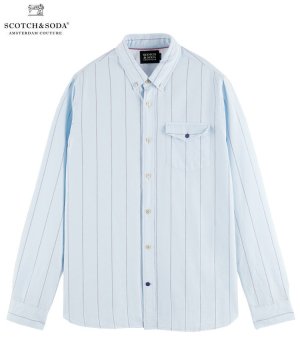 Yarn-dyed organic cotton shirt / 饤ȥ֥롼 [282-51415]