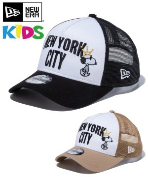 <img class='new_mark_img1' src='https://img.shop-pro.jp/img/new/icons61.gif' style='border:none;display:inline;margin:0px;padding:0px;width:auto;' />Kid's Youth 9FORTY A-Frame Peanuts NEW YORK CITY ジョー・クール 王冠 / 2カラー