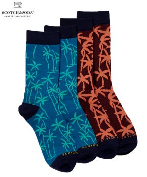 Jacquard socks (2ڥ1å) / A [292-59901]