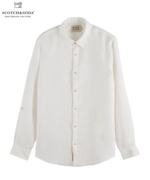 Regular-fit linen shirt / ۥ磻 [292-51401]