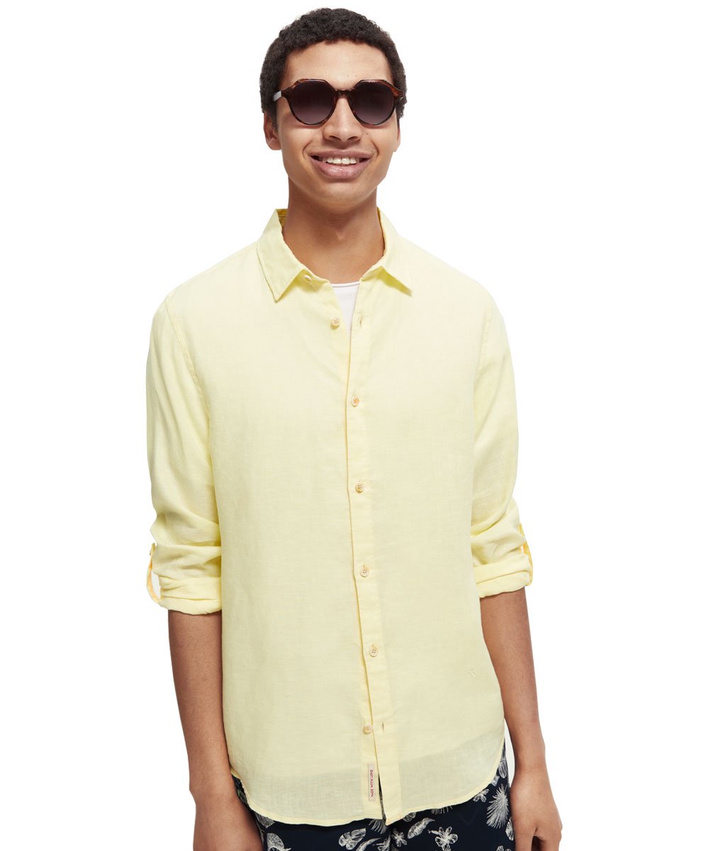 Regular-fit linen shirt /  [292-51401]