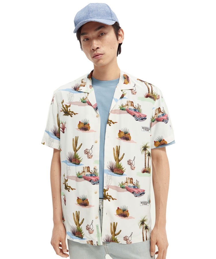 Printed Hawaiian shirt / ۥ磻 [282-52404]