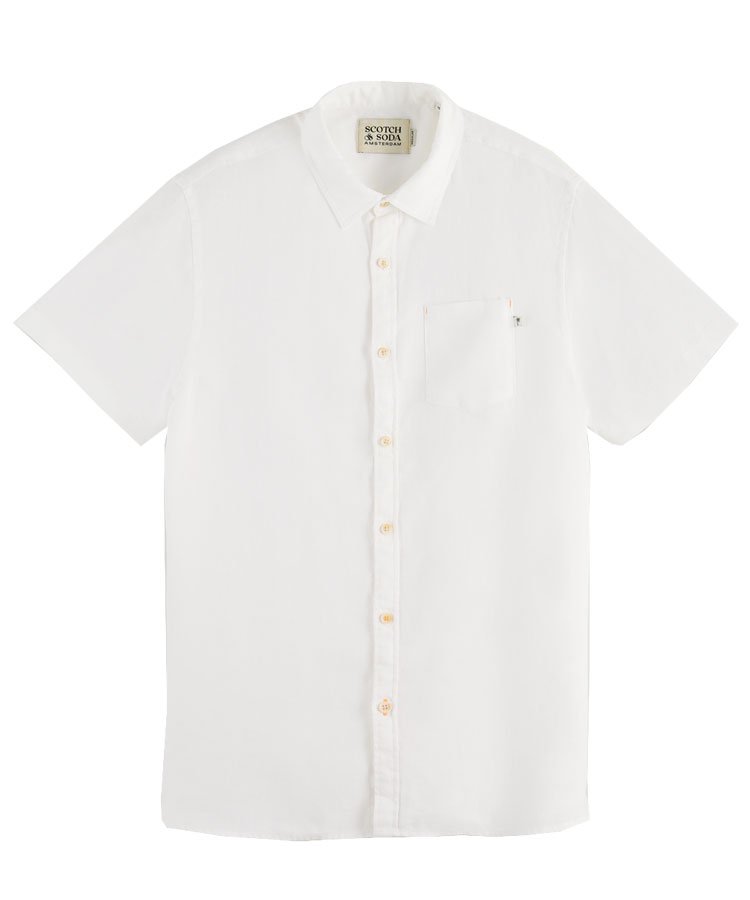 Regular-fit linen shirt / ۥ磻 [292-52401]