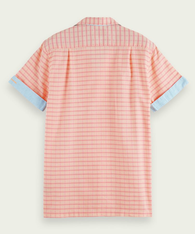 Lightweight structured organic cotton shirt / ピンク [292-52402]