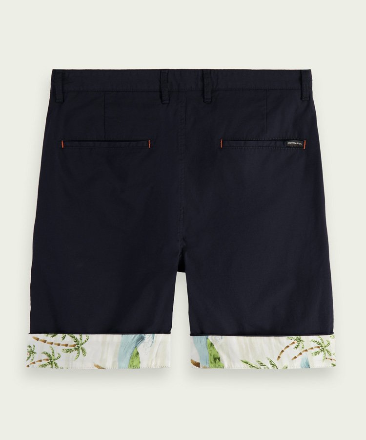Stuart shorts with contrast hem / ナイト [292-52513]