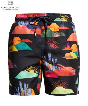 Abel Macias printed swim shorts / ֥å [292-58601]