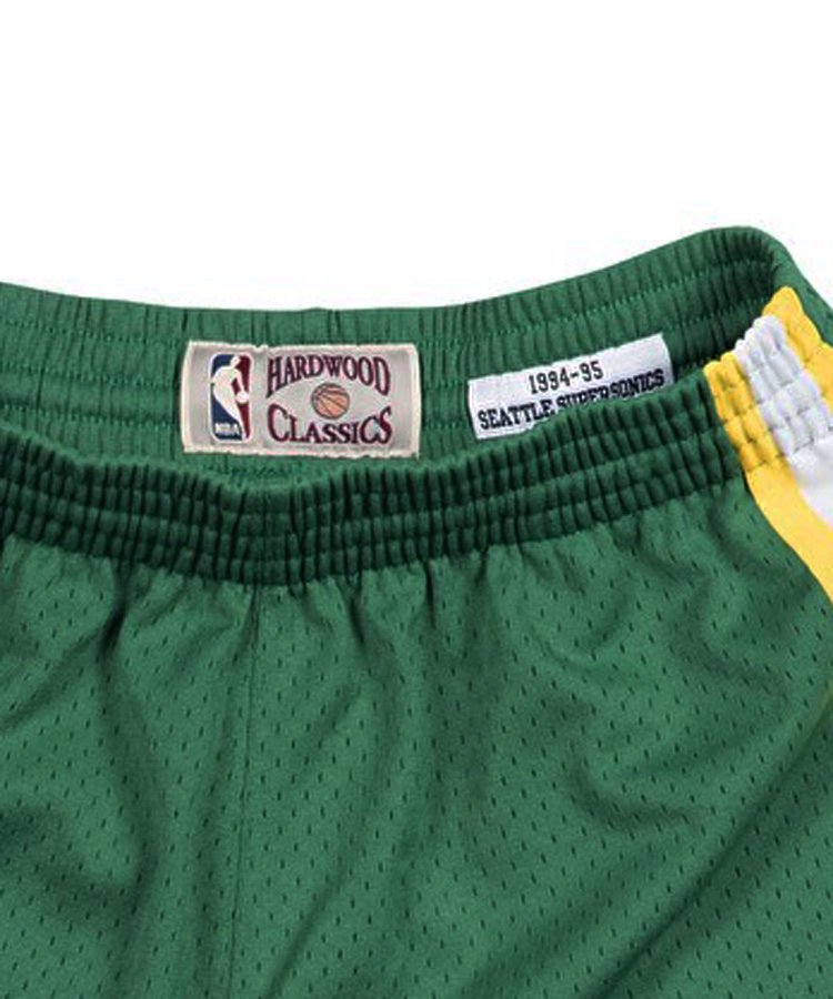 Swingman Shorts : Seattle Super Sonics Road 1994-95 / ダークグリーン [SMSHGS18252-SSUDKGN94]