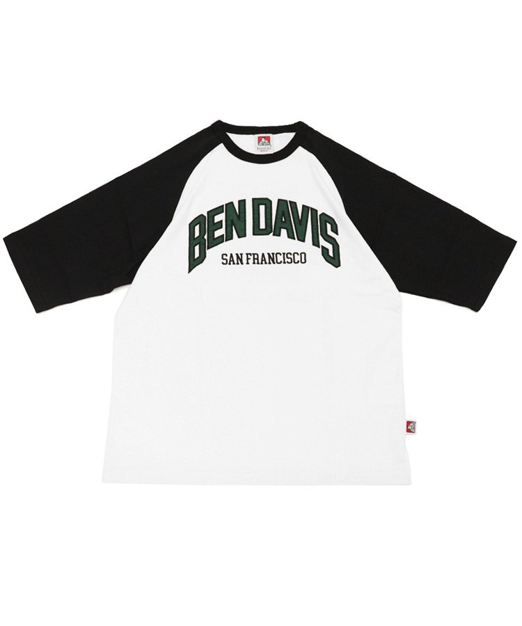 BEN DAVIS (ベン デイビス) 「COLLEGE LOGO RAGLAM TEE