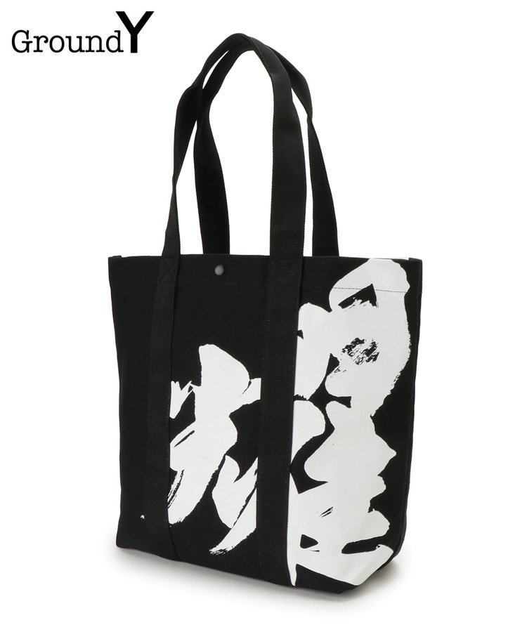 <img class='new_mark_img1' src='https://img.shop-pro.jp/img/new/icons5.gif' style='border:none;display:inline;margin:0px;padding:0px;width:auto;' />[SOUUN TAKEDA] Cotton canvas Tote bag L / ブラック [GE-I03-059-1-02]