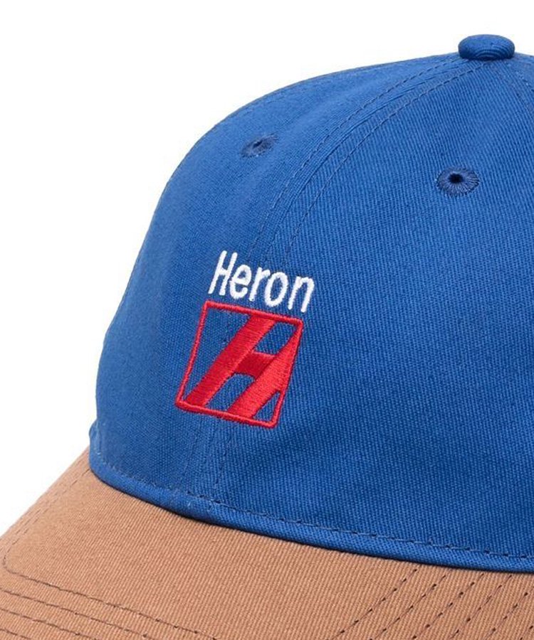 HERON LOGO HAT / ブルー×レッド [HMLF22-229]