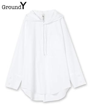 100/2 cotton broad Hoodie big shirt / ۥ磻 [GE-B06-001-1-01]