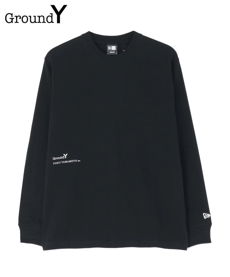 <img class='new_mark_img1' src='https://img.shop-pro.jp/img/new/icons5.gif' style='border:none;display:inline;margin:0px;padding:0px;width:auto;' />Ground Y×NEW ERA Cotton Long sleeves T / ブラック [GE-T50-054-1-04]