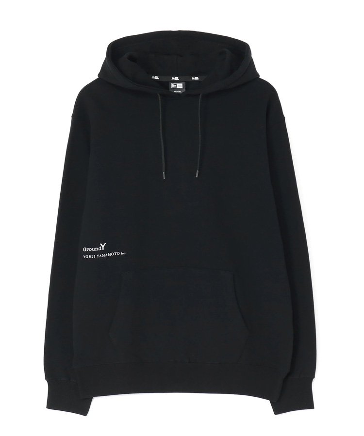 <img class='new_mark_img1' src='https://img.shop-pro.jp/img/new/icons5.gif' style='border:none;display:inline;margin:0px;padding:0px;width:auto;' />Ground Y×NEW ERA Cotton Hoodie / ブラック [GE-T51-055-1-04]