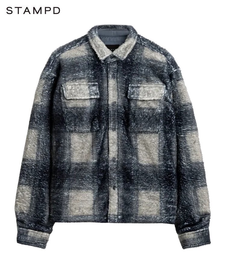 STAMPD (スタンプド) 2022'AW COLLECTION 「PLAID CROPPED SHERPA ...