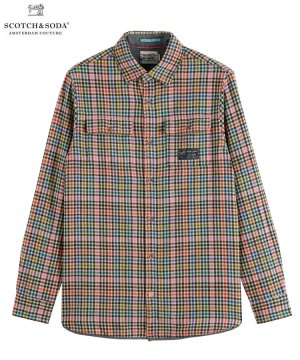 Regular fit checked flannel shirt / マルチ [292-61423]