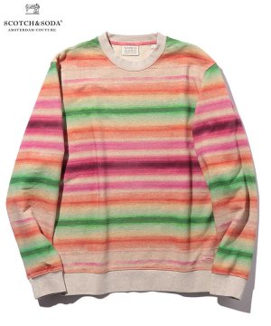 Printed gradient crewneck sweatshirt / グラデーション [282-63804]