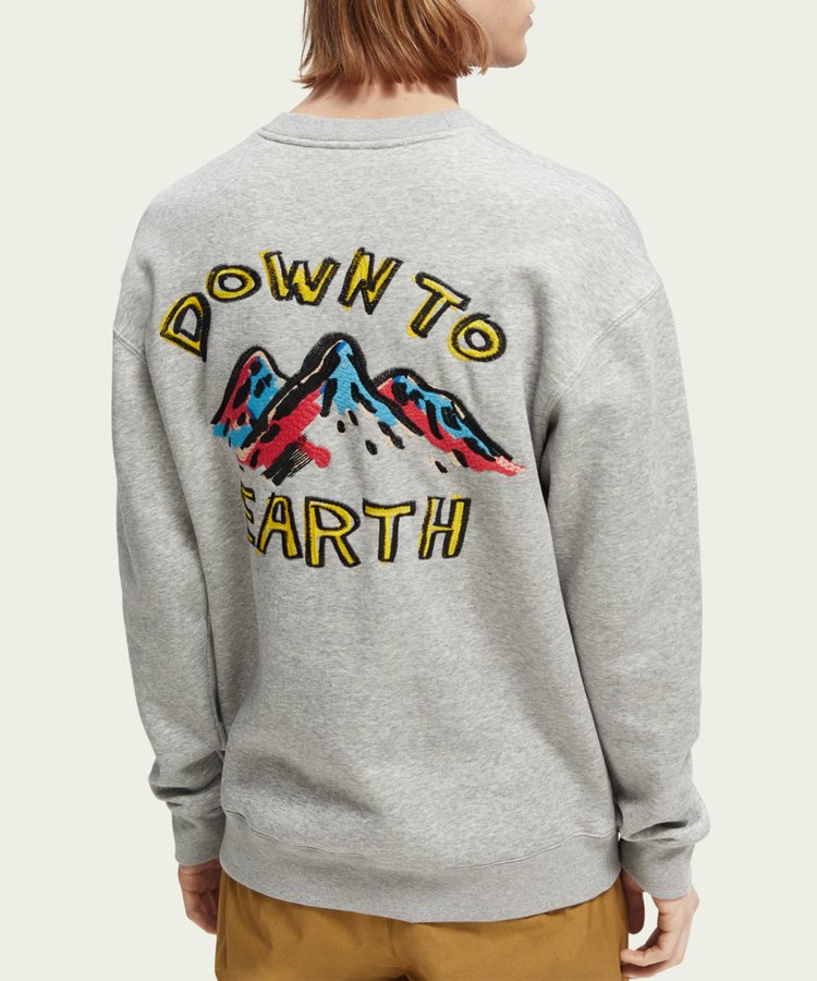 Embroidered crewneck felpa sweatshirt / 졼 [282-63802]