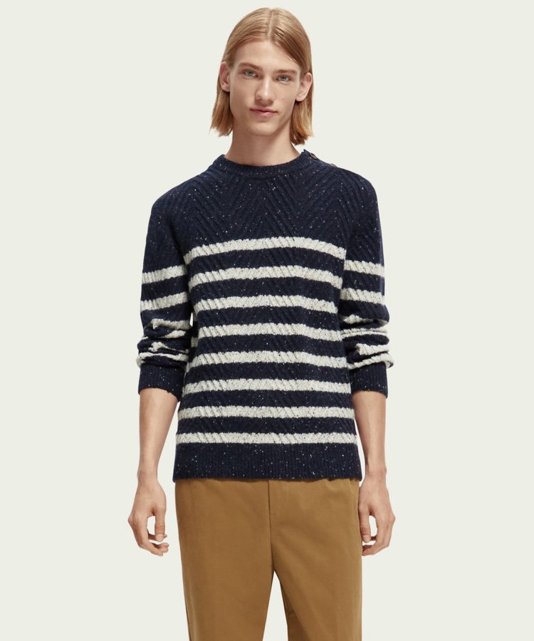 Cable knit wool-blended sweater / ͥӡ [292-65411]