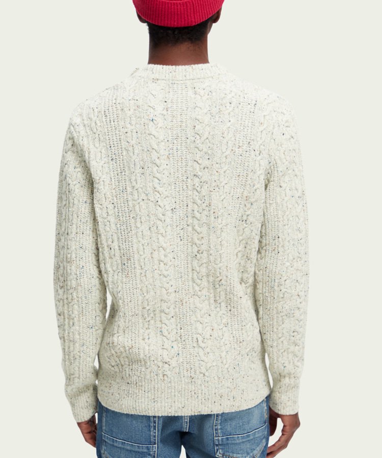 Cable knit wool-blended sweater / ˥åȥ [292-65411]