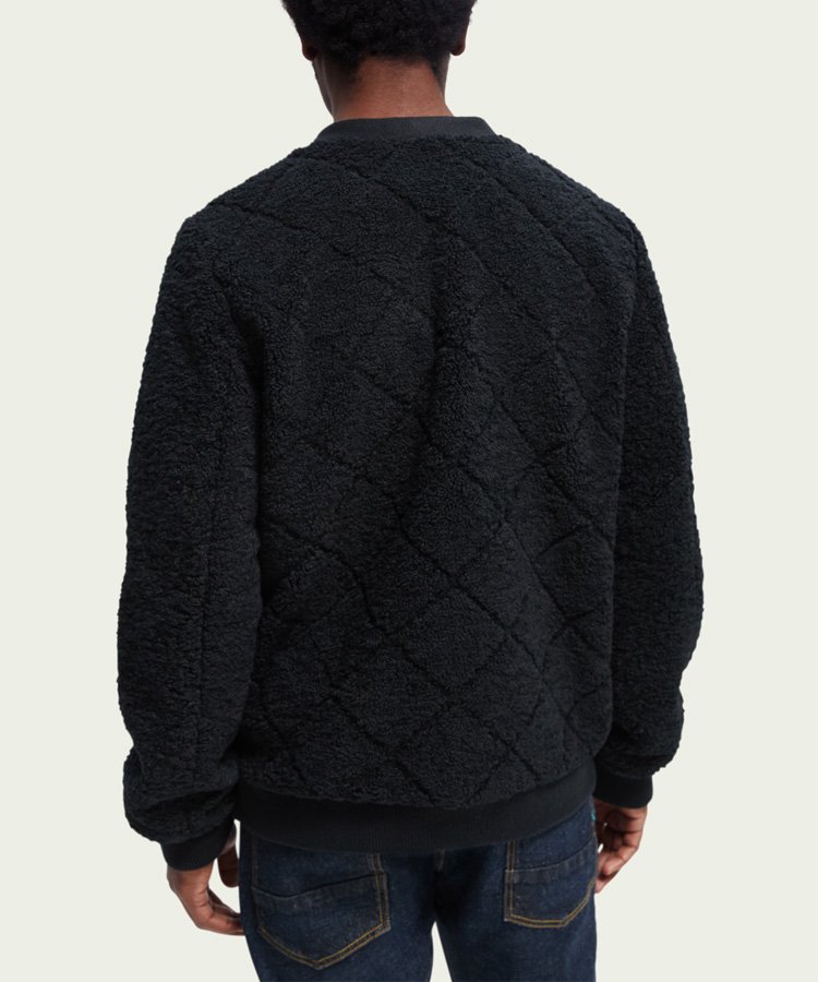 <img class='new_mark_img1' src='https://img.shop-pro.jp/img/new/icons5.gif' style='border:none;display:inline;margin:0px;padding:0px;width:auto;' />Quilted teddy cardigan / ネイビー [292-61842]