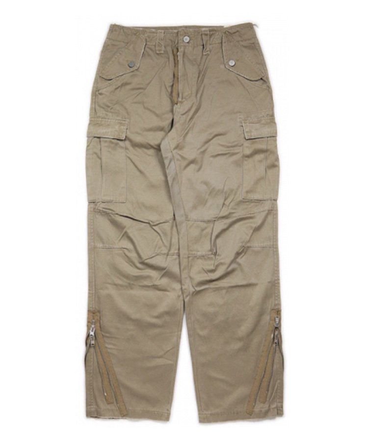 ZIPPER DENIM CARGO PANTS / 