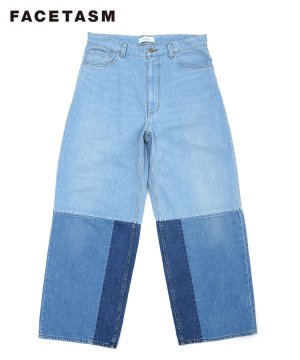 <img class='new_mark_img1' src='https://img.shop-pro.jp/img/new/icons5.gif' style='border:none;display:inline;margin:0px;padding:0px;width:auto;' />PATCHWORK BIG DENIM PANTS / インディゴ [ABH-PT-M08]
