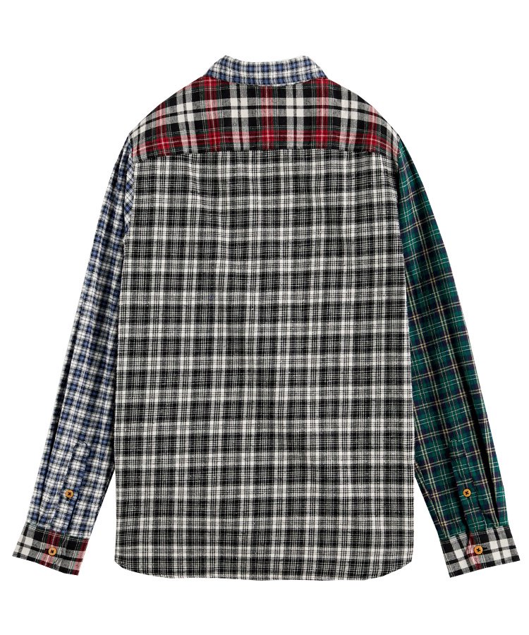 Regular fit mixed-check shirt / ޥ [282-71430]