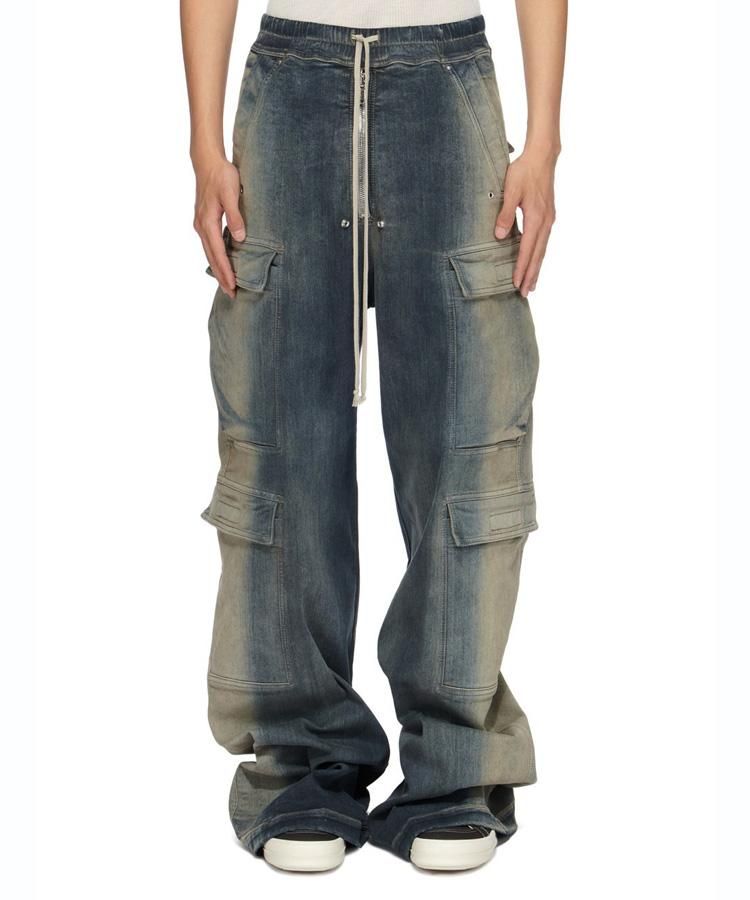 Rick Owens DRKSHDW Gray Jumbo Bela Cargo Pants