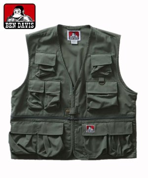 <img class='new_mark_img1' src='https://img.shop-pro.jp/img/new/icons5.gif' style='border:none;display:inline;margin:0px;padding:0px;width:auto;' />BEN'S UTILITY VEST (ベンズ ユーティリティ ベスト) / カーキ [T-23580029-31]