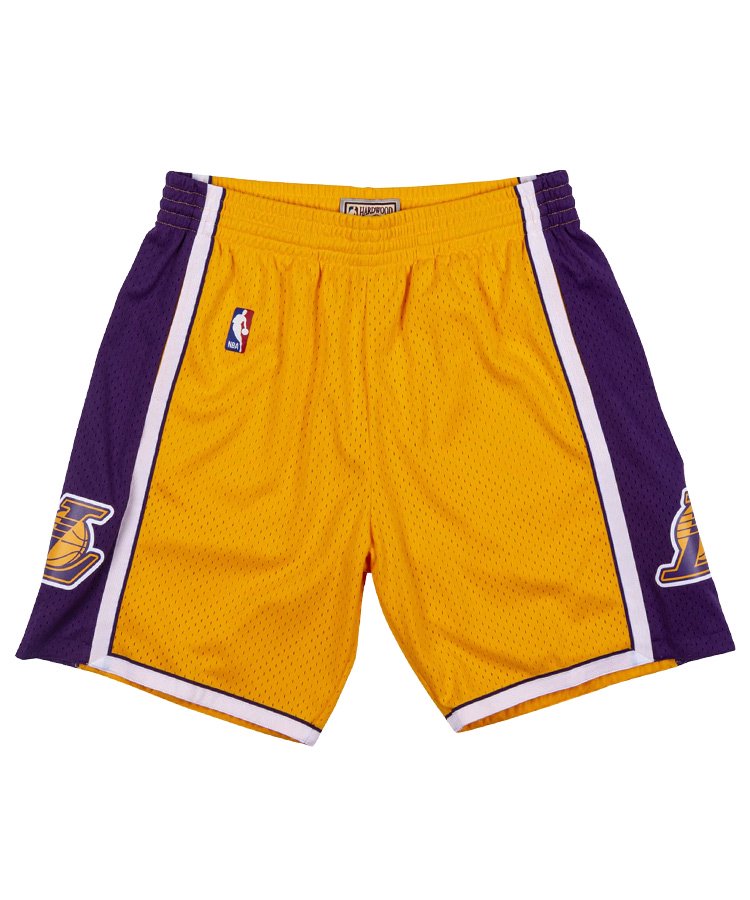 <img class='new_mark_img1' src='https://img.shop-pro.jp/img/new/icons5.gif' style='border:none;display:inline;margin:0px;padding:0px;width:auto;' />Swingman Shorts : Los Angeles Lakers 2009-10 / イエロー [SMSHCP19075-LALLGPR09]