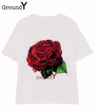 <img class='new_mark_img1' src='https://img.shop-pro.jp/img/new/icons5.gif' style='border:none;display:inline;margin:0px;padding:0px;width:auto;' />RED ROSE PRINT T-SHIRT / ホワイト [GI-T61-041-1-03]