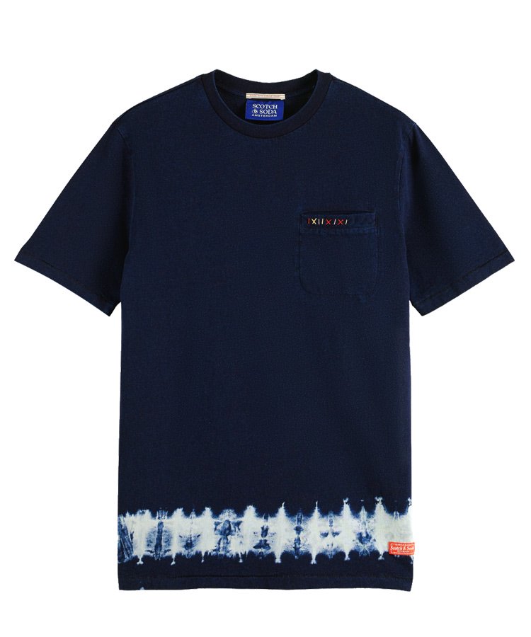 <img class='new_mark_img1' src='https://img.shop-pro.jp/img/new/icons5.gif' style='border:none;display:inline;margin:0px;padding:0px;width:auto;' />Regular fit organic tie-dye T-shirt / インディゴ [292-74421]