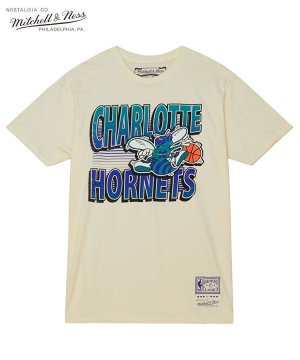 NBA Incline Stacked Tee HORNETS / クリーム [BMTRTC22009-CHOCREA]