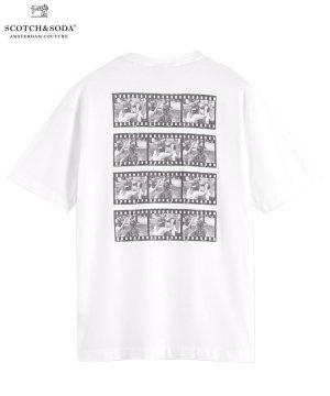 Relaxed fit photo graphic T-shirt / ホワイト [292-74429]