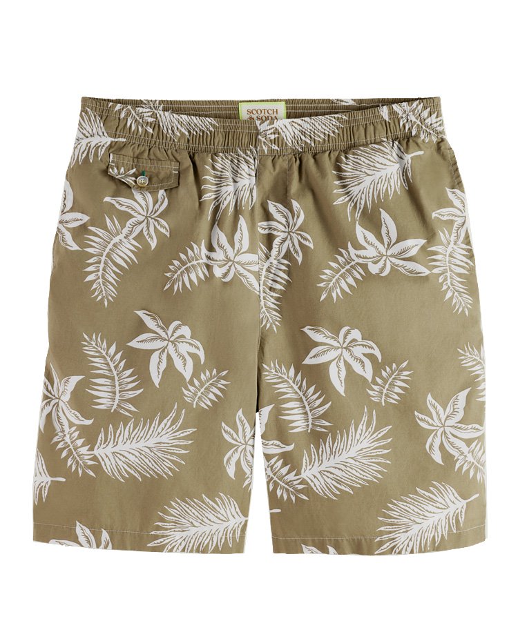 Printed poplin Bermuda shorts / ꡼ [292-72519]