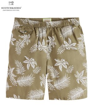 Printed poplin Bermuda shorts / ꡼ [292-72519]