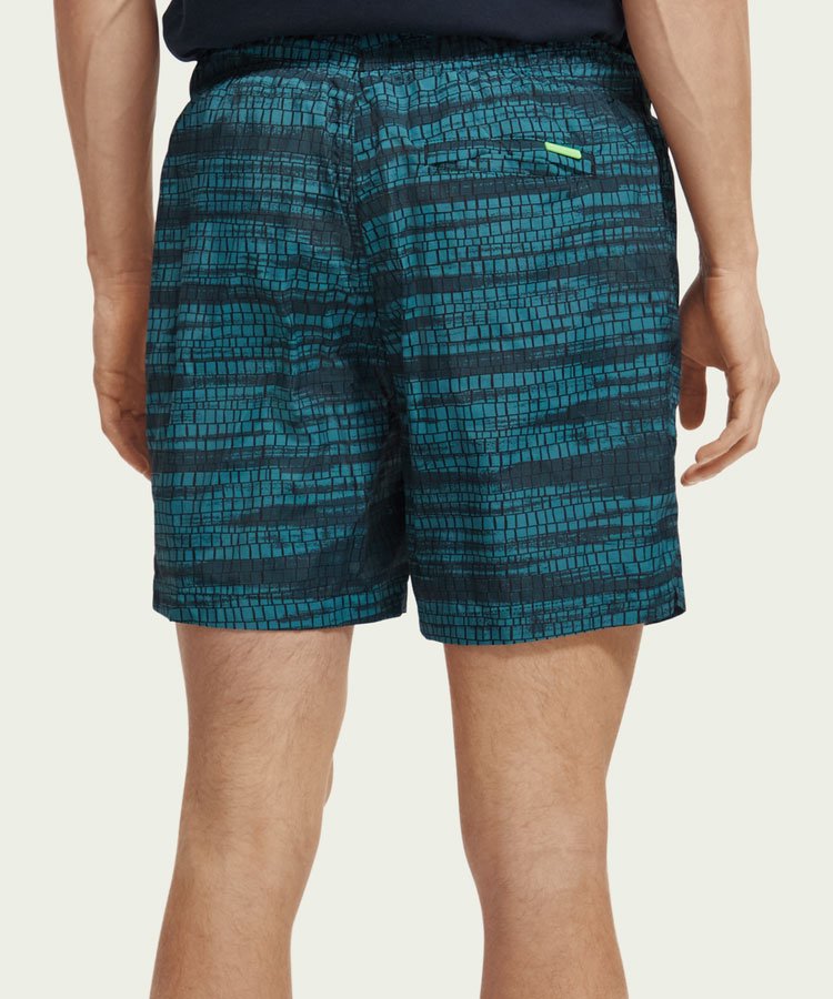 Printed mid-length swim shorts / ֥롼 [292-78608]
