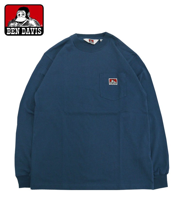 BEN DAVIS (ベン デイビス) 「LONG SLEEVE POCKET TEE (ピスネーム