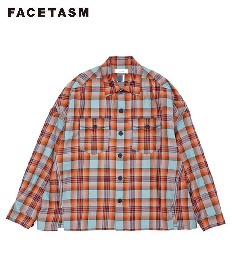 FACETASM (ファセッタズム) 2023'AW COLLECTION 「CHECK ZIPPER SHIRT」