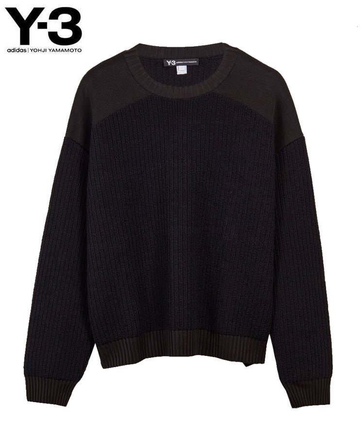 <img class='new_mark_img1' src='https://img.shop-pro.jp/img/new/icons5.gif' style='border:none;display:inline;margin:0px;padding:0px;width:auto;' />Y-3 UTILITY CREW SWEATER / ブラック [H63084]