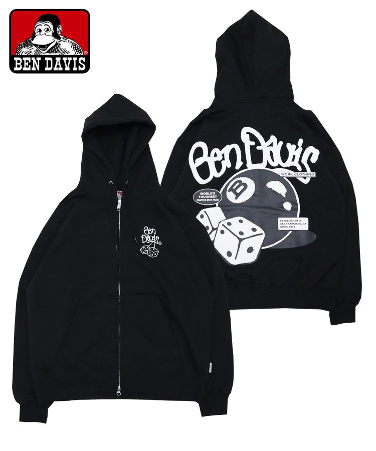 BEN DAVIS (ベン デイビス) 「DICE&BALL FULL ZIP HOODIE (ダイス