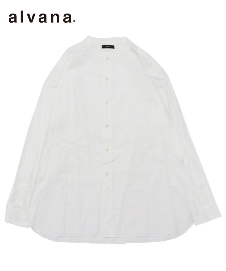 alvana(アルヴァナ) 2023'AW COLLECTION「100/2 BAND COLLAR SHIRTS」