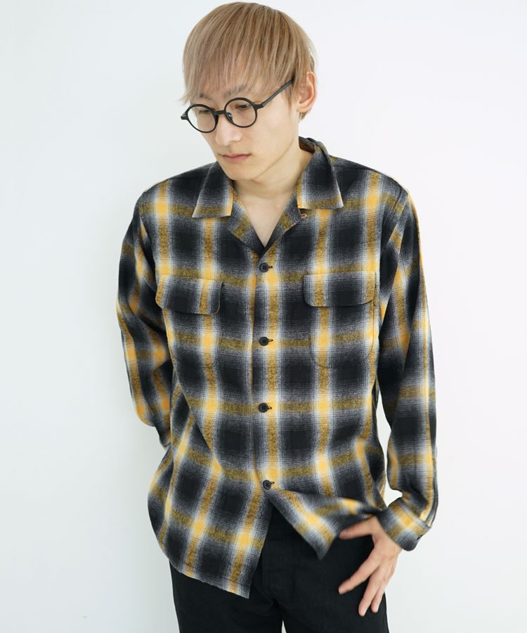 [TOWNCRAFT] OMBRE W-FLAP 50s LOOP COLLAR SHIRTS /  [TC23F00600]
