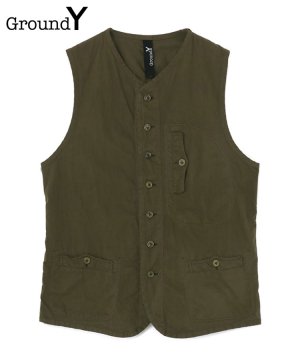 <img class='new_mark_img1' src='https://img.shop-pro.jp/img/new/icons5.gif' style='border:none;display:inline;margin:0px;padding:0px;width:auto;' />NY/C CROSS PIPING VEST / カーキ [GS-V01-004-1-03]