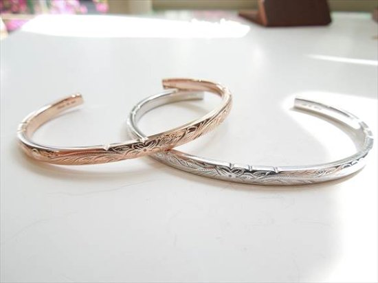 Pair Bracelet Bangle - ペアネックレス・ペアリング名入れ無料 東京