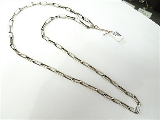 mohawk ハンドメイド センターロープループチェーン ナバホ ナバホ族銀製ハンドメイド＜センターロープ＞＜シャイニー/燻し