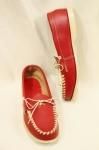DEAD STOCK 60'S HAND LACED LEATHER MOCCASIN (RED)