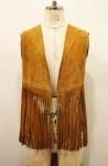 <img class='new_mark_img1' src='https://img.shop-pro.jp/img/new/icons43.gif' style='border:none;display:inline;margin:0px;padding:0px;width:auto;' />60'S70'S LONG FRINGE SUEDE VEST (L.BRN)