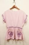 <img class='new_mark_img1' src='https://img.shop-pro.jp/img/new/icons43.gif' style='border:none;display:inline;margin:0px;padding:0px;width:auto;' />50'S FRENCH SLEEVE EMBROIDERED TOPS (P.PPL)