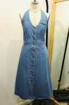 <img class='new_mark_img1' src='https://img.shop-pro.jp/img/new/icons43.gif' style='border:none;display:inline;margin:0px;padding:0px;width:auto;' />70'S HOLDER NECK DENIM DRESS (D.BLE)